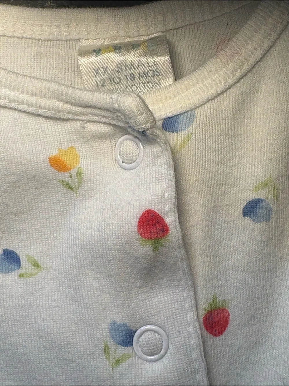 Gymboree Vintage Rainbow Tag 1998 Girl’s Romper Fruit Print 12-18 Months